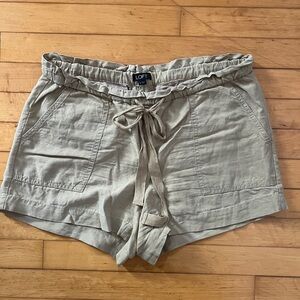 LOFT soft khaki linen shirts, size small, gently used, 70% lyocell, 30% linen